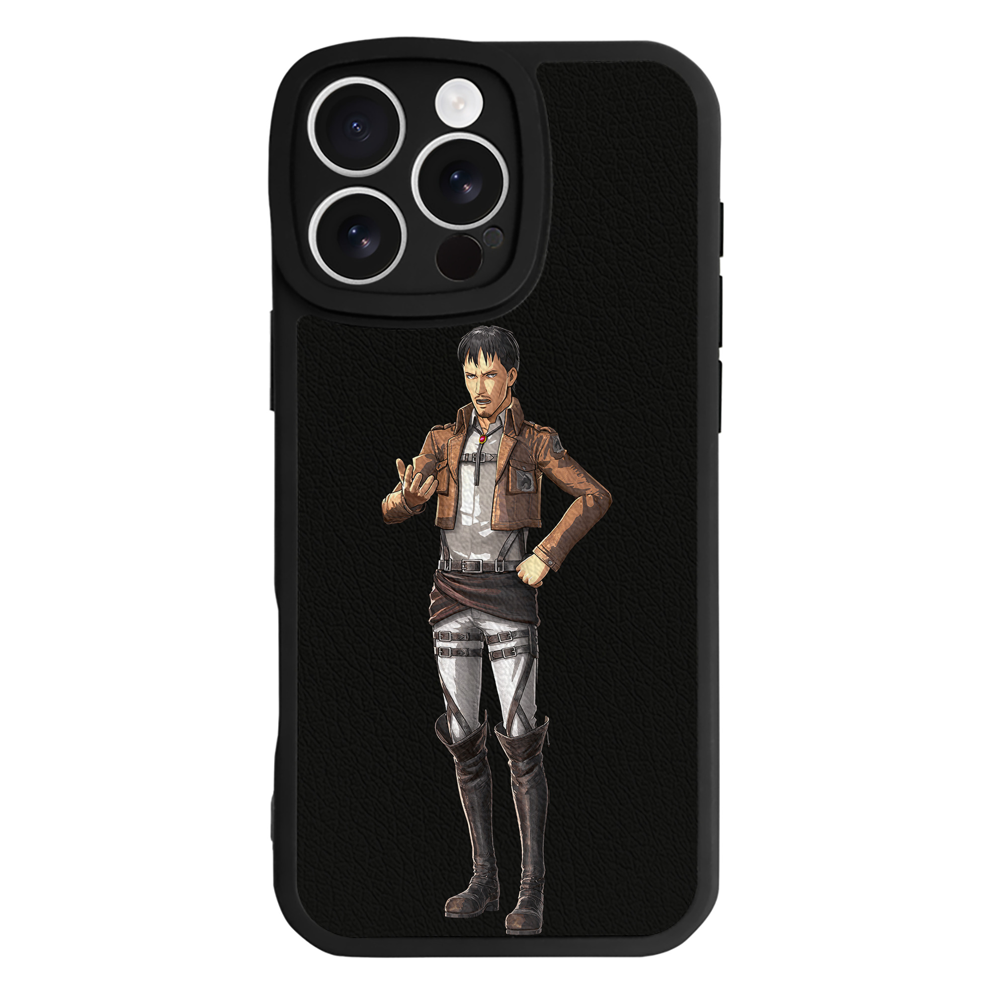 （画像用） 進撃の巨人 Attack on Titan 【iPhone 16シリーズ対応】シリコンスマホケース（レザー調） 材質：シリコン